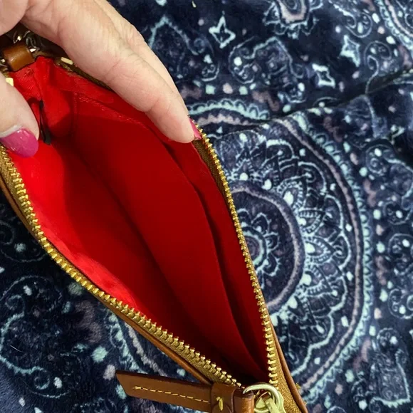 Dooney & Bourke Raiders Black Wristlet - Picture 3 of 3